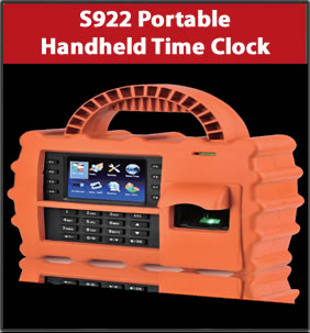 S922 Portable Handheld Time Clock 2014